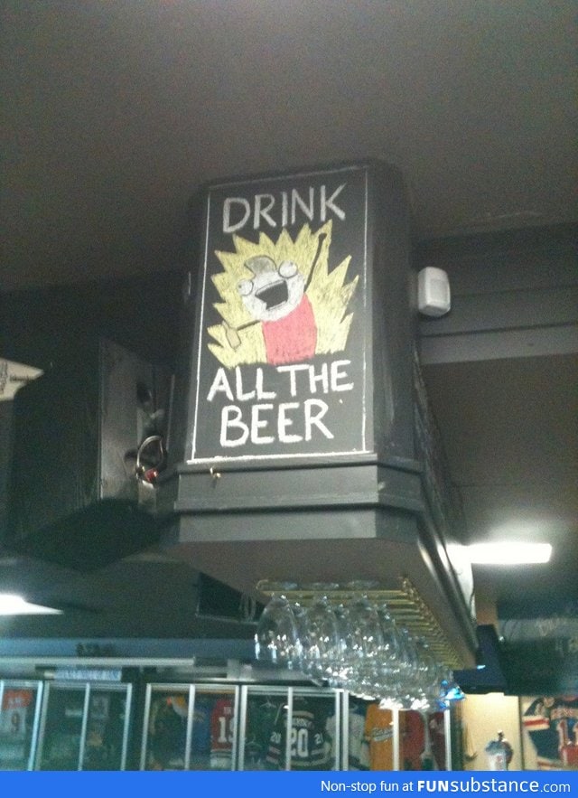 At my local bar