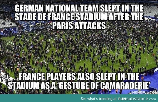 Kudos to the French team for this most honorable gesture