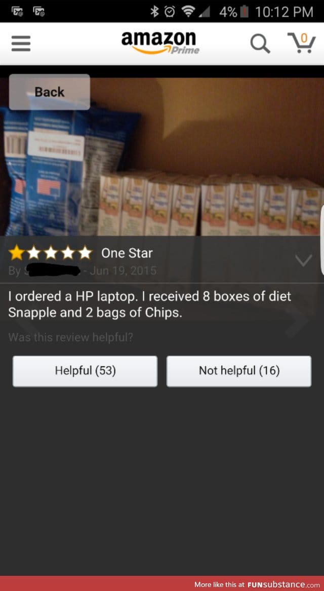 Someone never got their Snapple