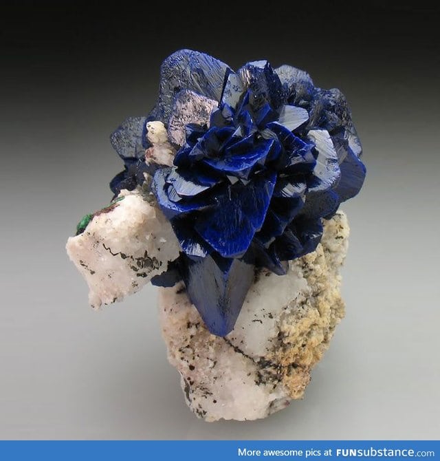 Rose shaped Azurite