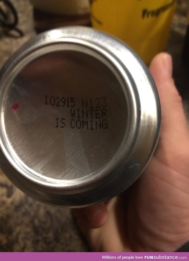 Canning date on my beer