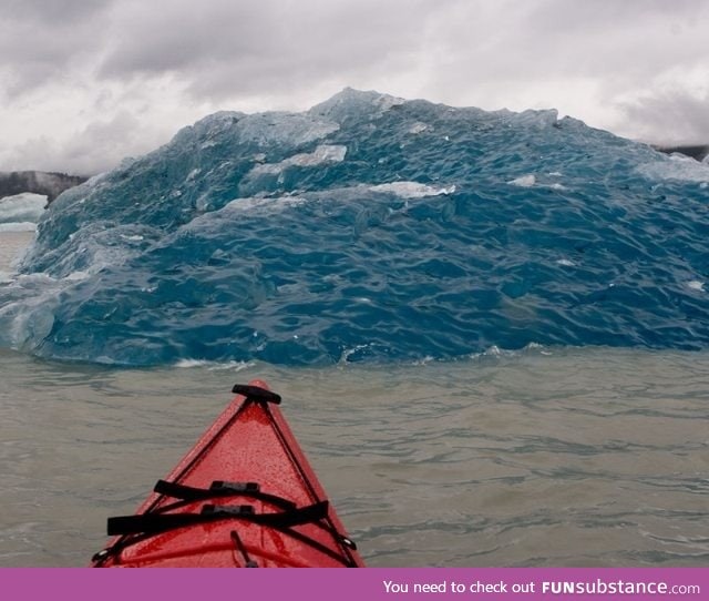 Bottom of an iceberg that just rolled over