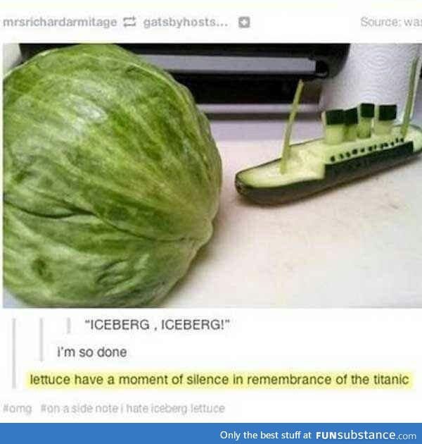I just can't. I'm sorry.