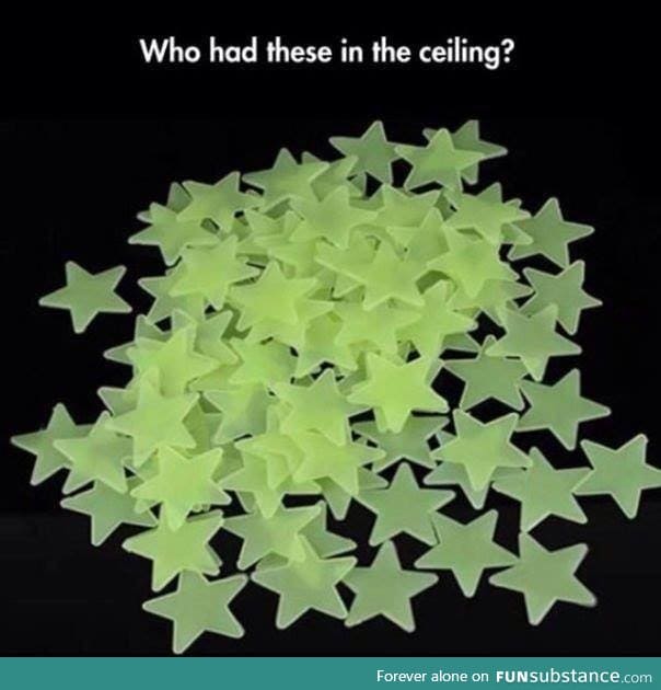 Glow in the dark stars