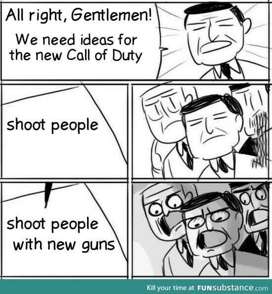 Call of duty in a nutshell