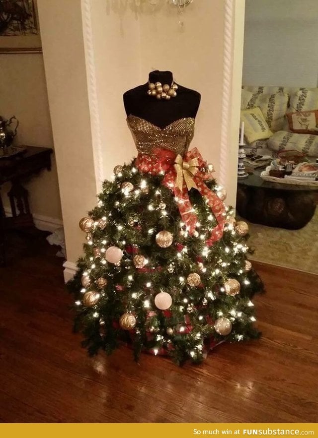 Christmas dress tree