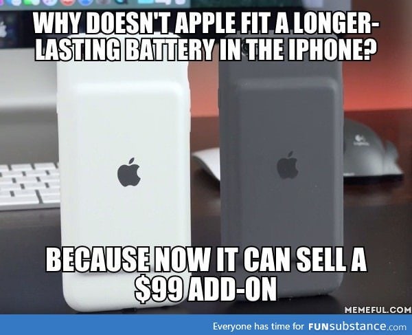 Yep, Apple released a $99 iPhone battery case
