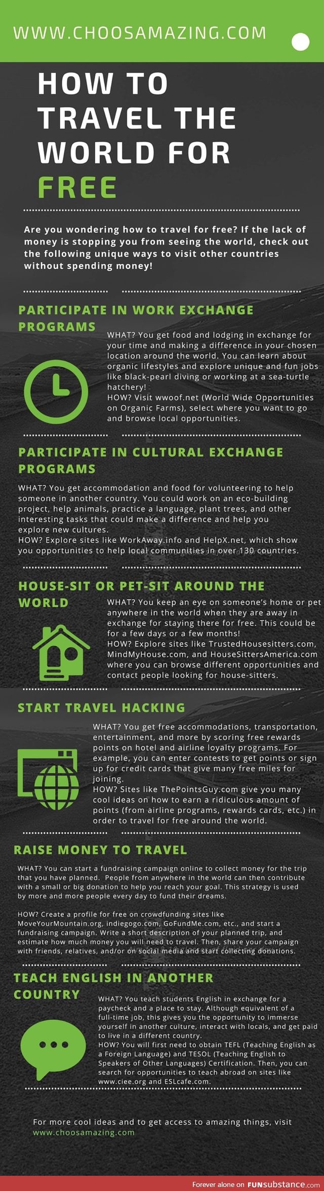 How to travel for free around the world