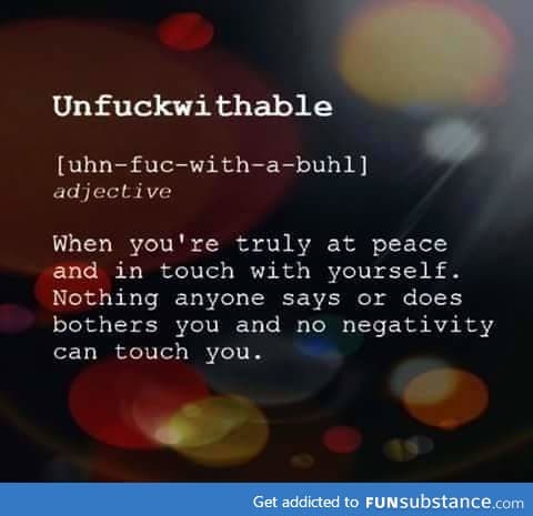 be at peace