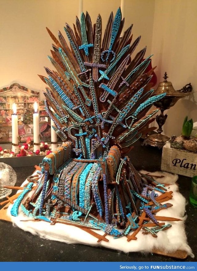 Gingerbread iron throne