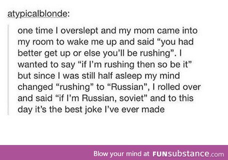 If I'm Russian, Soviet