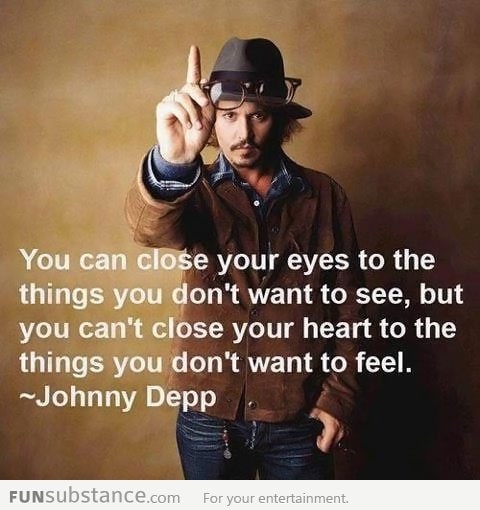 You can't close your heart...
