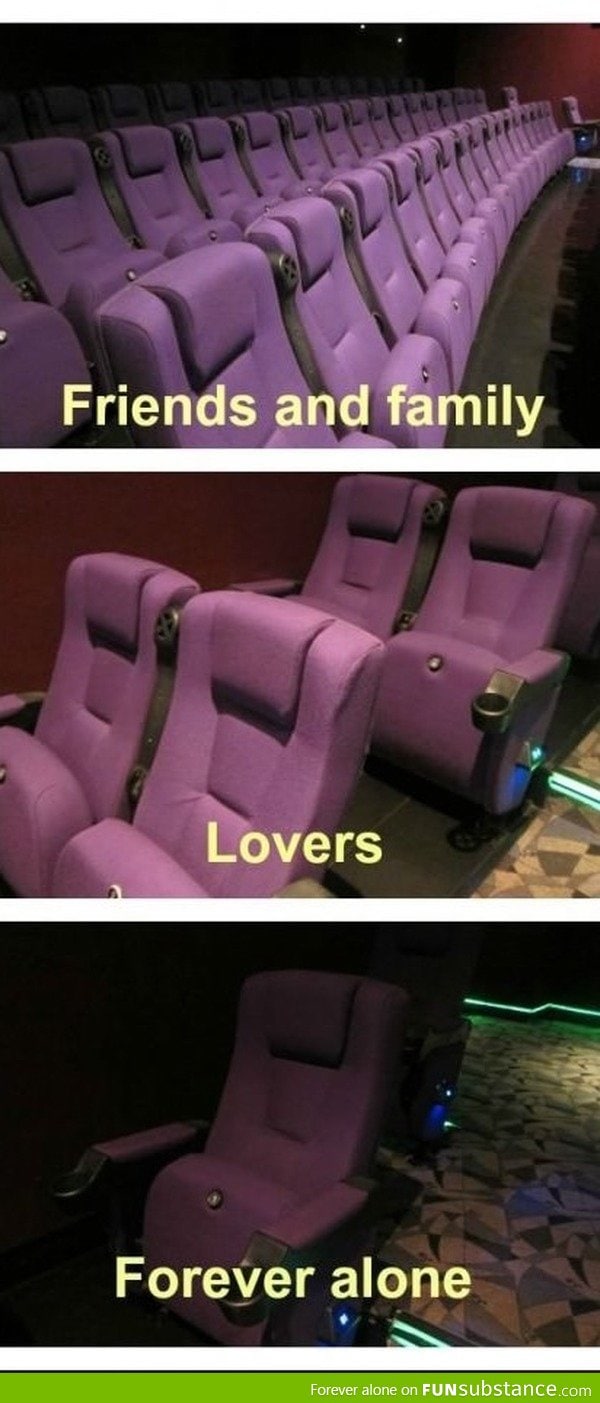 Movie theater seats