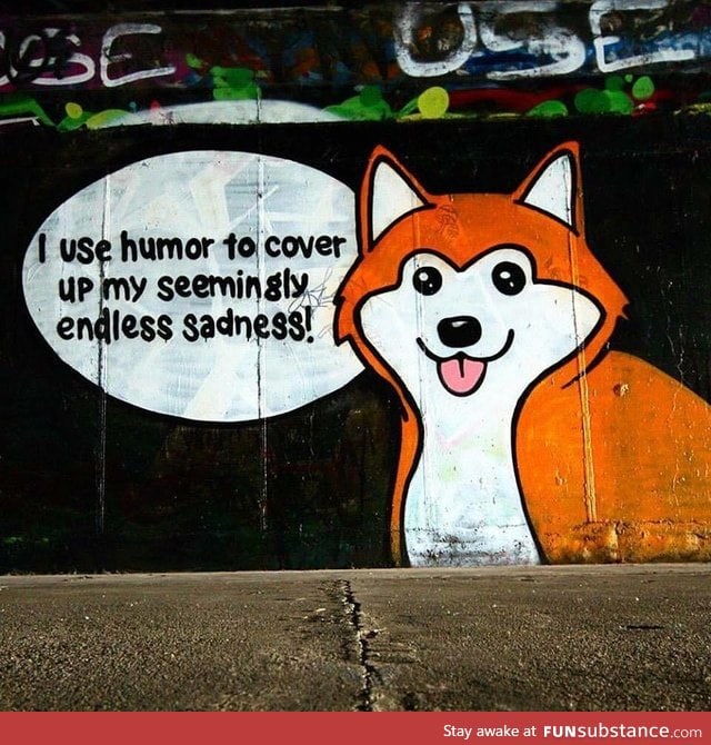 This graffiti is relatable