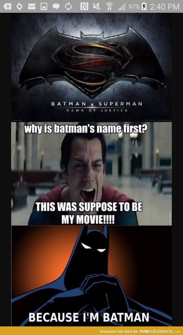 Because batman is the best