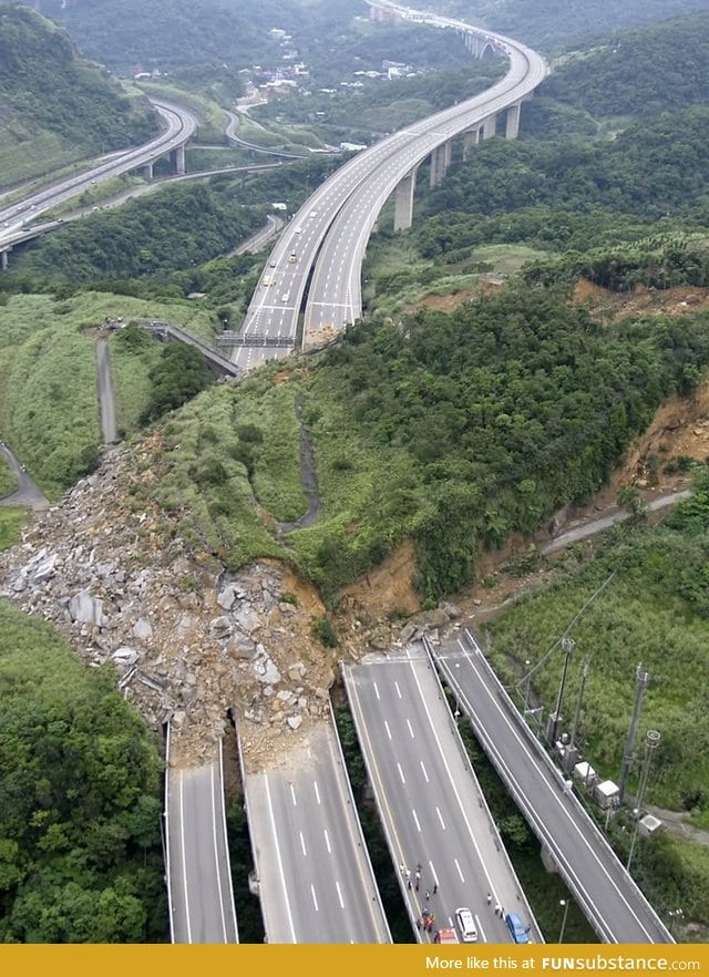 They had a little landslide in Taiwan