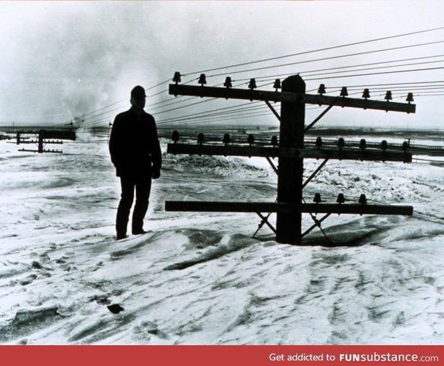 40 feet of snow, North Dakota 1966