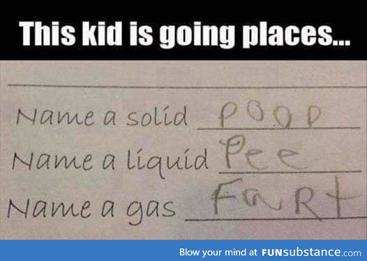 Kids answers are always funny