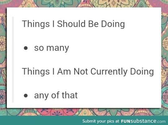 When you have a test the next day