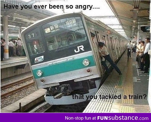 Tackling a train