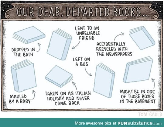 Our dear, departed books