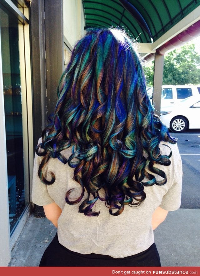The stylist called it Oil Slick