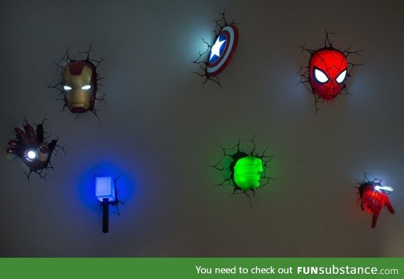 Marvel wall lights