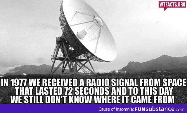 Radio signal from space