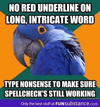 Testing spellcheck