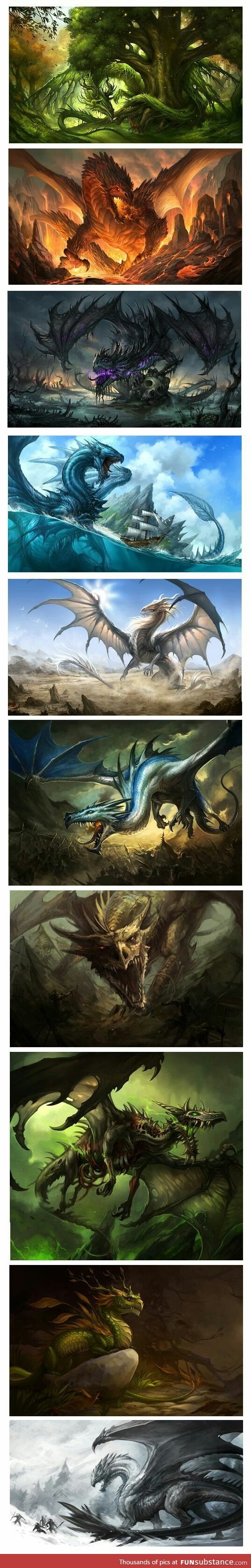 Some awesome dragons