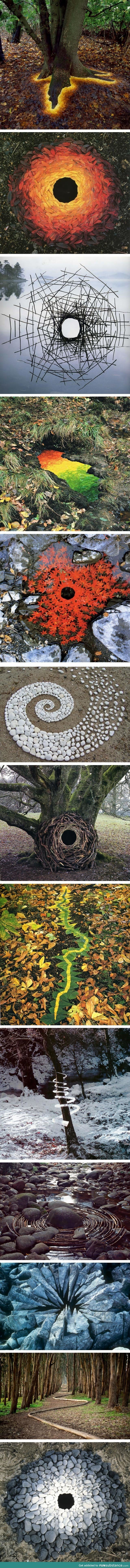 An Artist Used Nature To Create Some Amazing Land Art