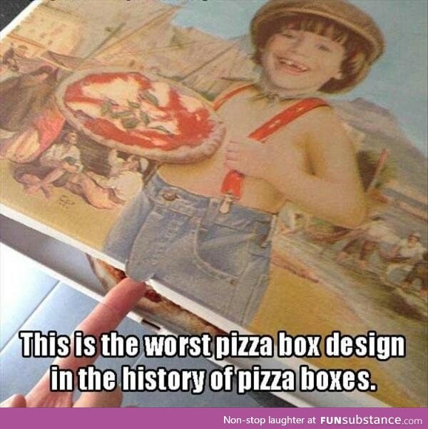 funny pizza box