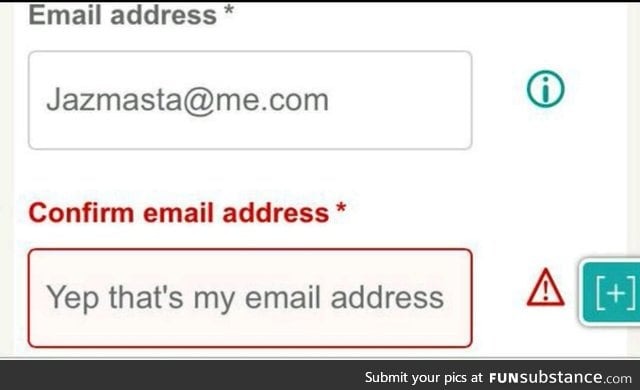 Confirm email address