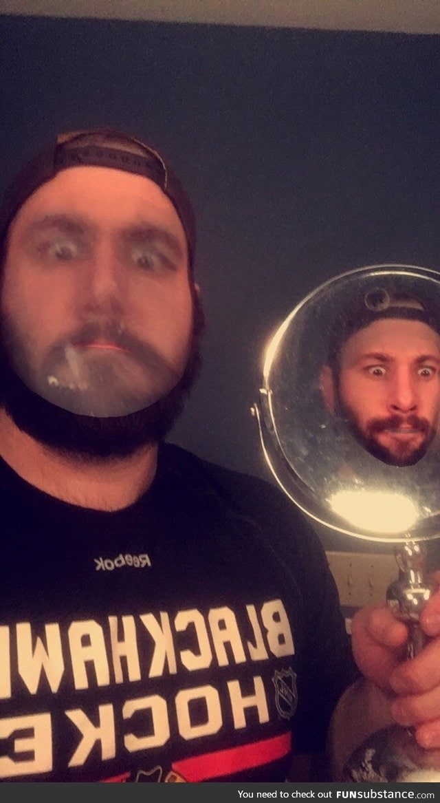 When you face swap with yourself