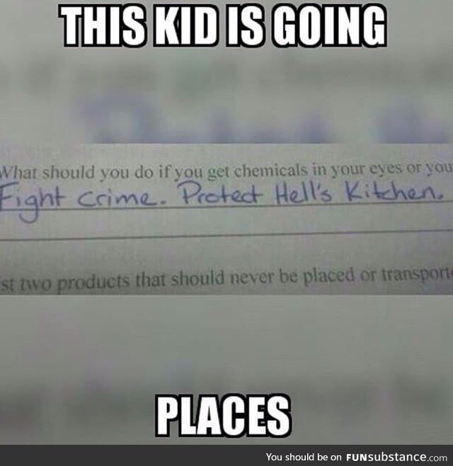 This kid is going places