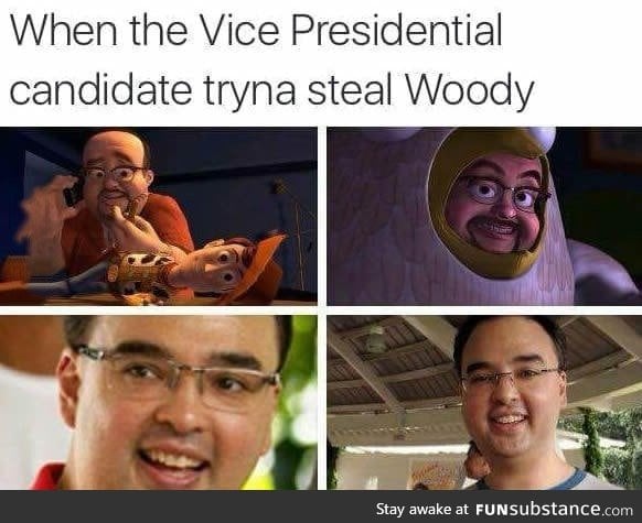 He can steal my Woody anytime (Alan Peter Cayetano)