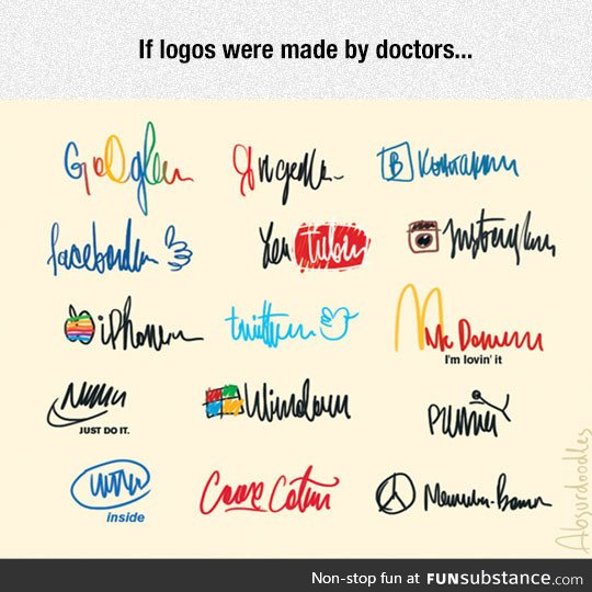 If company logos were made by doctors