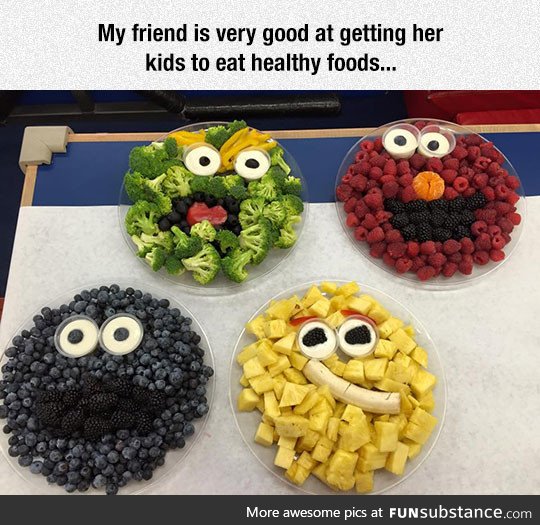 Sesame street fruit bowls