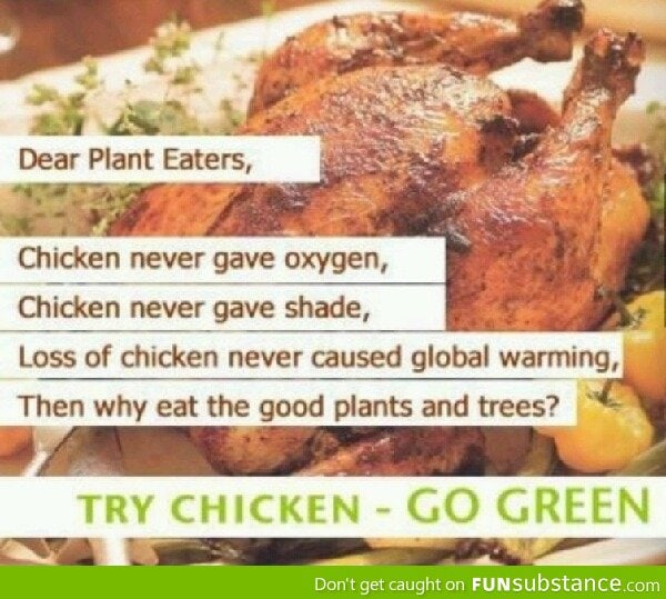 Time to try chicken, vegans