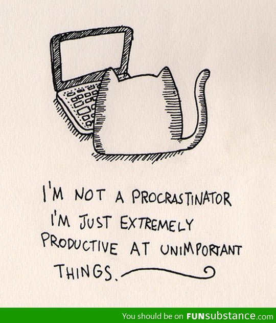 I'm actually productive
