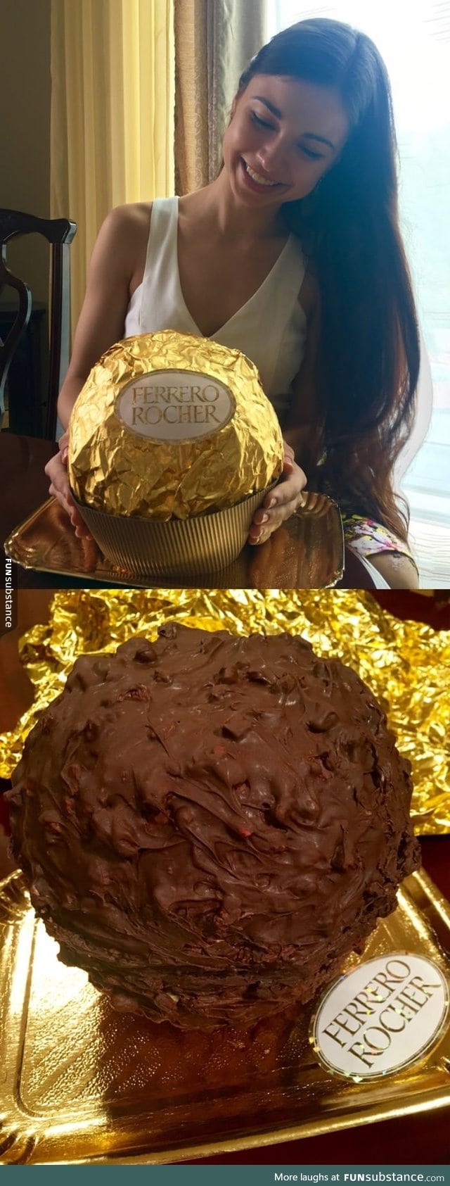 A giant 5kg Ferrero Rocher cake