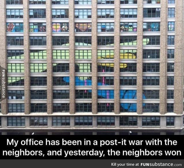 Office post-it war