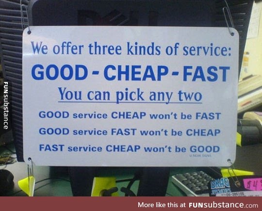 Three kinds of service