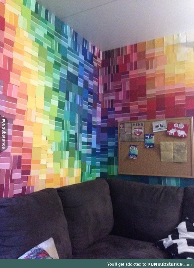You know those color swatches you can get from paint stores?