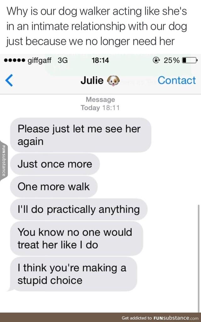 i mean, i'd do the same thing as julie