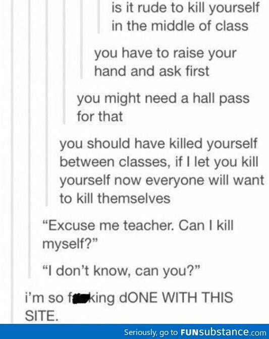 Killing yourself