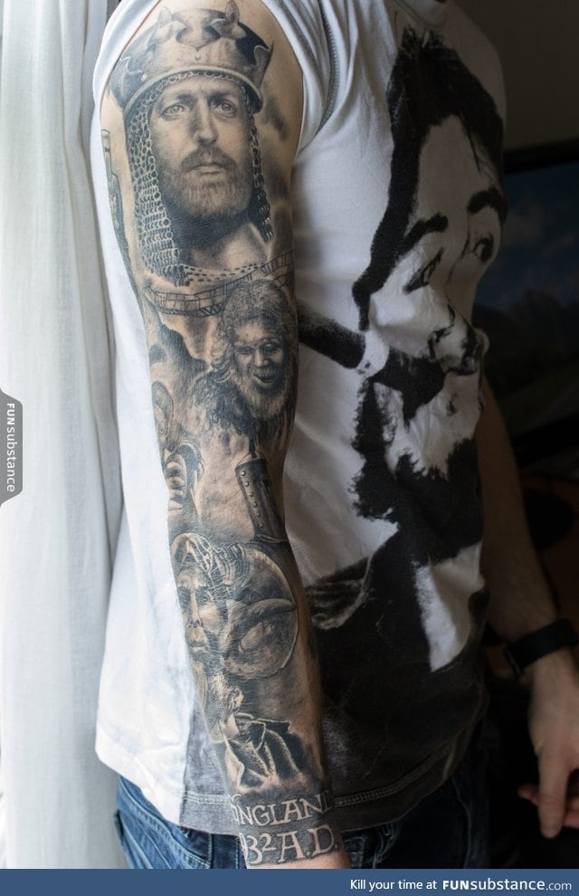 Monty Python and the Holy Grail Tattoo Sleeve