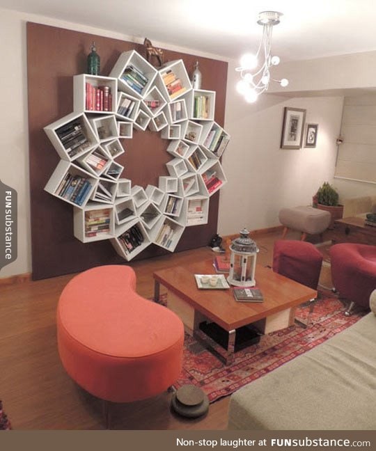 Now this is an awesome shelf idea
