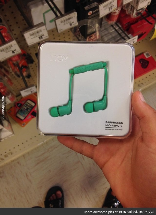These earbuds have a cool packaging