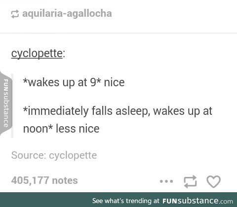And then you wonder why your sleep schedule is so f*cked up